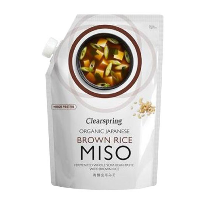 CLEARSPRING Miso Brown Rice, Πάστα Σόγιας σε ζύμωση με σκούρο Ρύζι (300γρ) Τρόφιμα